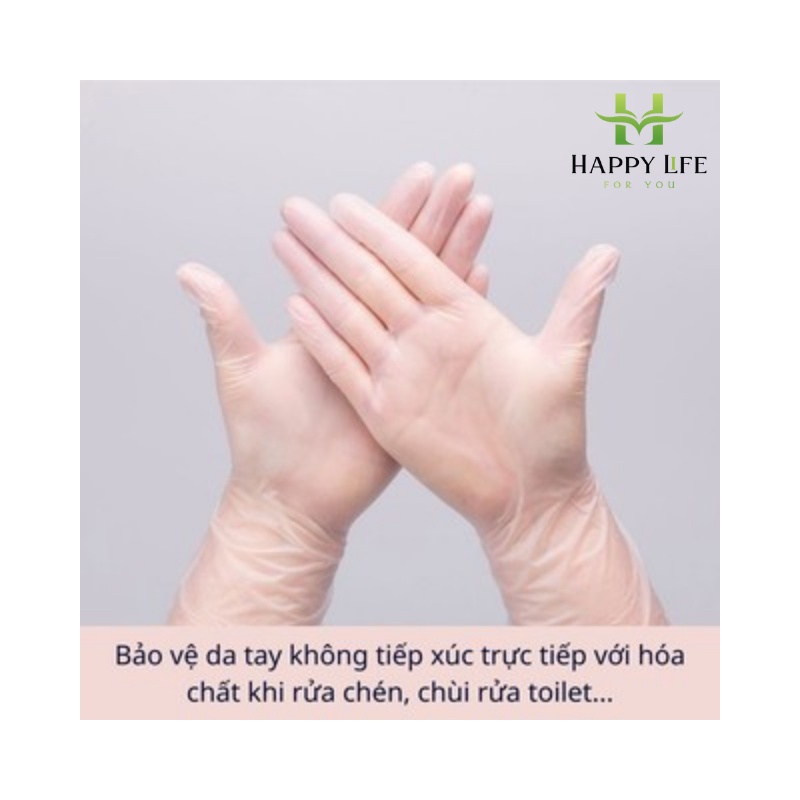 Bao tay nilong, găng tay thực phẩm làm bếp TPE Victoria Bay an toàn siêu dai (100 cái / hộp) - Happy Life 4U