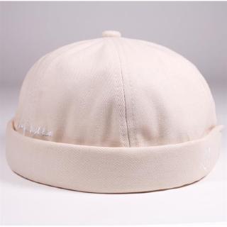 Melon leather hat Embroidered Cap Styling cap Thin section Maple leaf shape beanie Hat