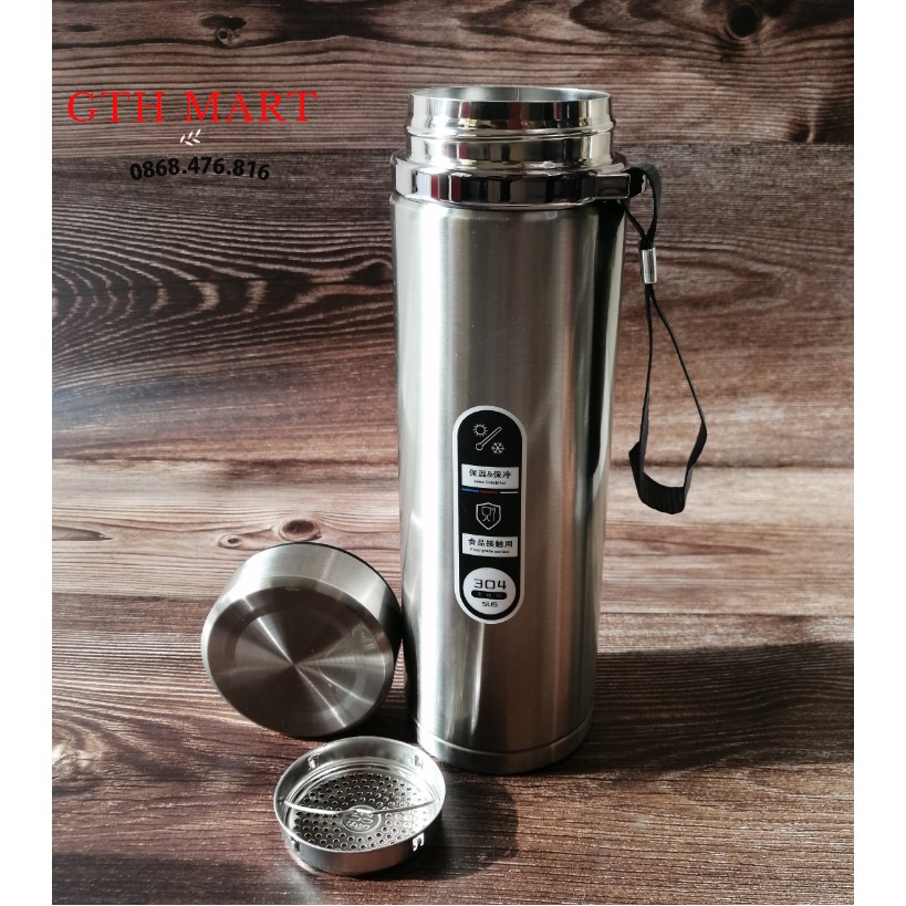 Bình Nước Giữ Nhiệt inox C135/1000ml-GTH MART