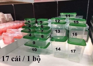 Sét hộp nhựa Ikea