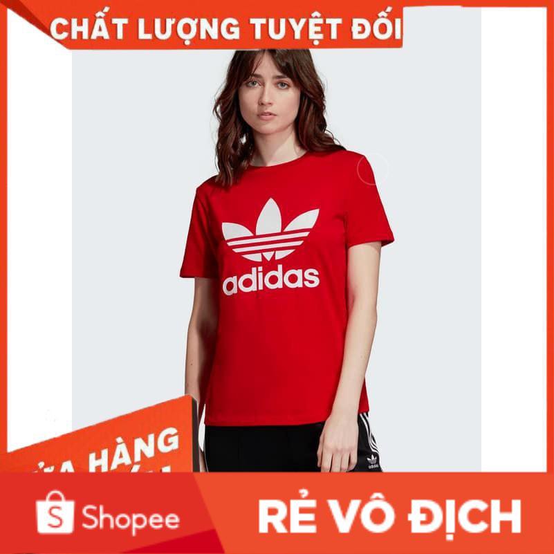ÁO THUN NGẮN TAY ADIDAS MÀU ĐỎ UNISEX (VIDEO, ẢNH THỰC TẾ)