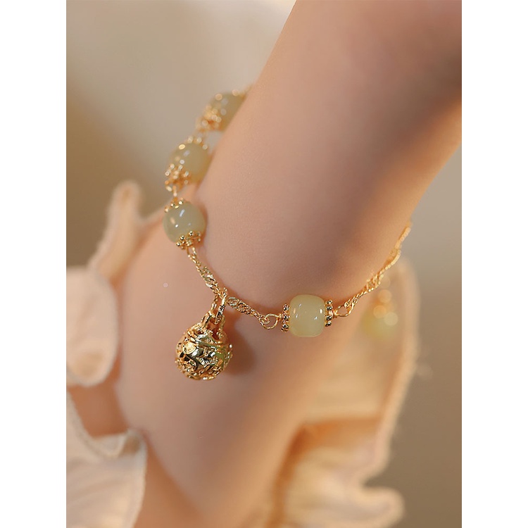 Vòng Tay Đá Ngọc Bích Phong Cách Trung Hoa Kiểu Mới 2022