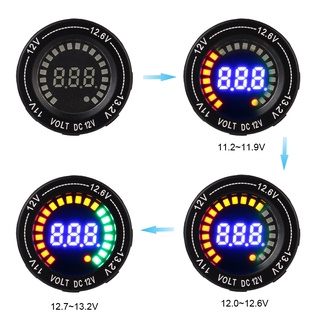 Vôn kế điện tử màn hình led dc 12v bằng hợp kim nhôm nhiều màu sắc sang trọng