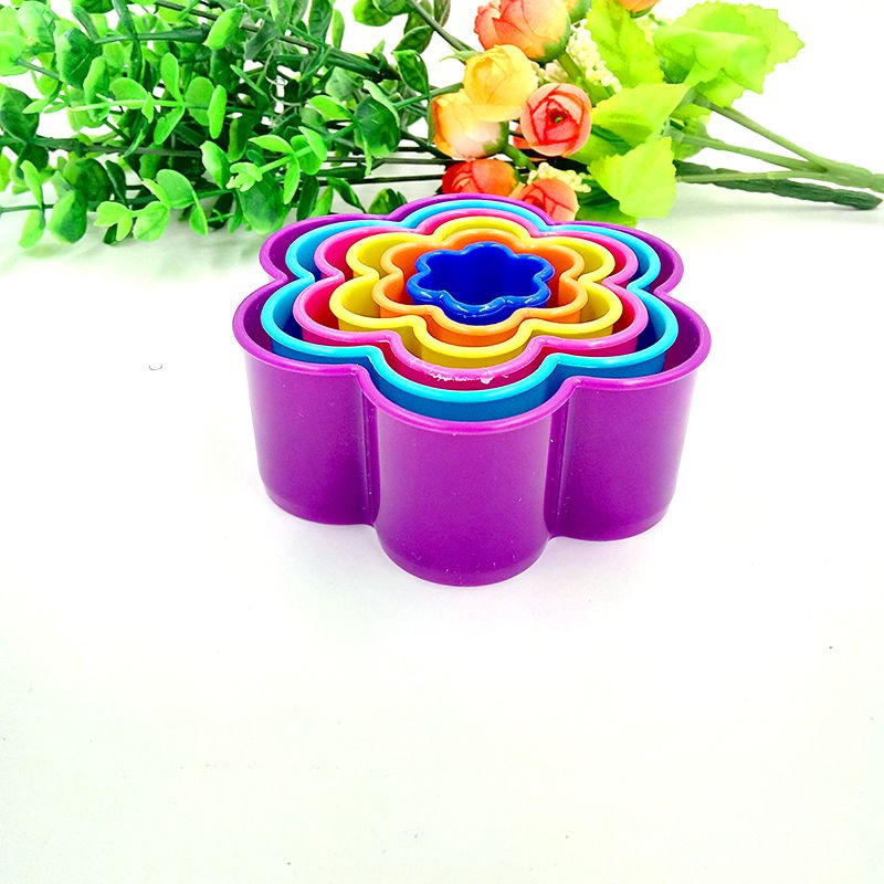Bộ khuôn chất liệu mềm nhiều màu sắc chuyên dụng để nặn đất sét / cắt bánh quy thích hợp làm đồ chơi trẻ em DIY