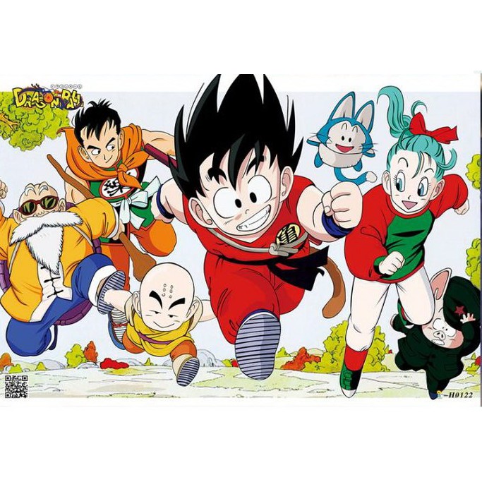 Set 8 tấm tranh poster to A3 Dragon Ball anime áp phích siêu chất