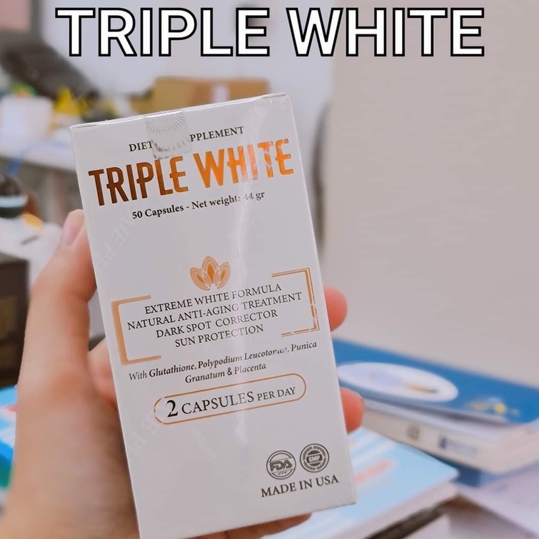 Vitamin C + Triple White + Korew Là Combo Có Chứa Thành Phần Trắng Da Cực Tốt Giúp Chị Em Nuôi Dưỡng Làn Da Trắng