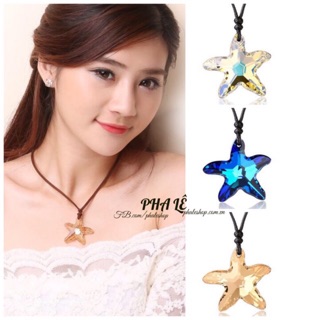 Mặt Dây Chuyền Pha Lê Swarovski Sao Biển S28mm