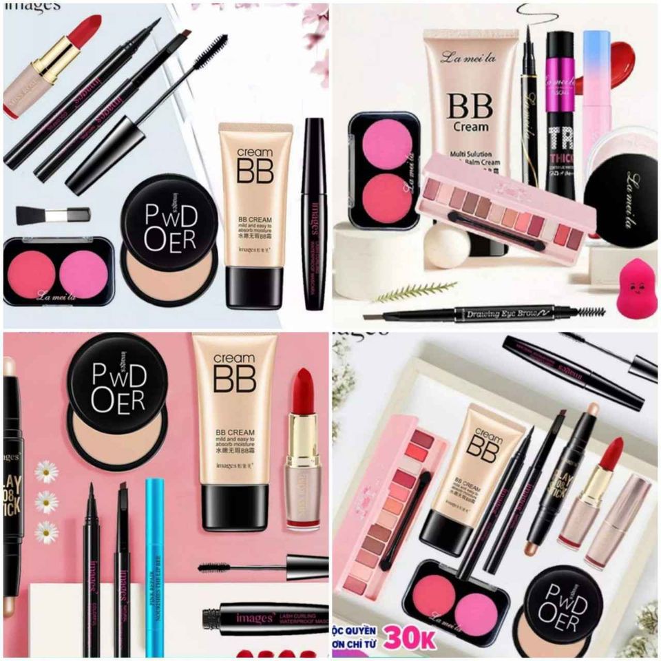 Bộ trang điểm đầy đủ 10 món cơ bản từ a-z set trang điểm cá nhân HATOLA bobom | BigBuy360 - bigbuy360.vn