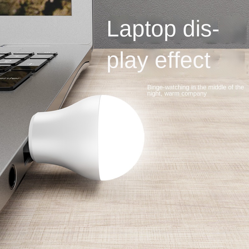 Đèn LED Đọc Sách Hình Tròn Nhỏ Cổng Sạc USB Gắn Điện Thoại/ Đọc Sách