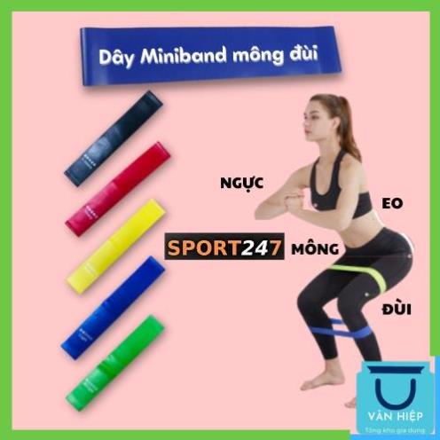 Dây kháng lực tập mông, Dây miniband cao su tập gym, chân ,đùi vanhiep1