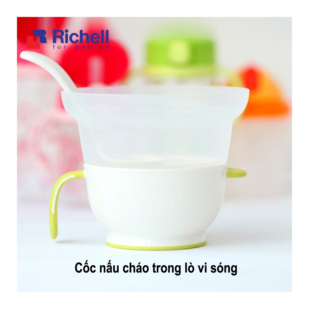 CỐC NẤU CHÁO/CƠM NÁT CÓ TAY CẦM RICHELL TRONG NỒI CƠM ĐIỆN/ TRONG LÒ VI SÓNG