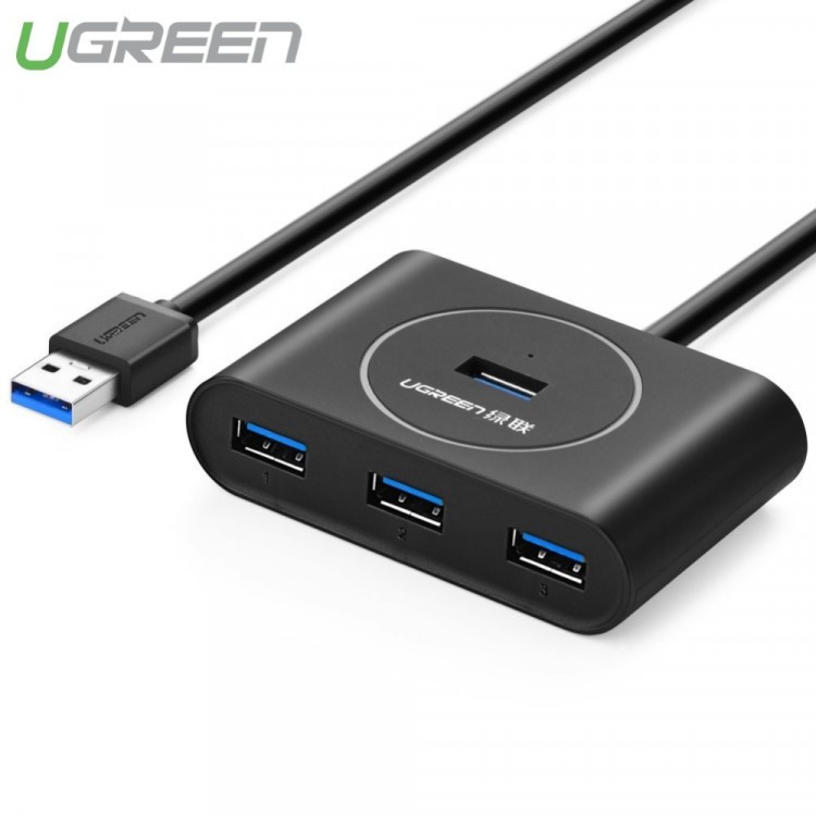 Bộ chia USB 3.0 1 ra 4 UGREEN 20291 - HUB USB 4 cổng 3.0 - Hàng chính hãng