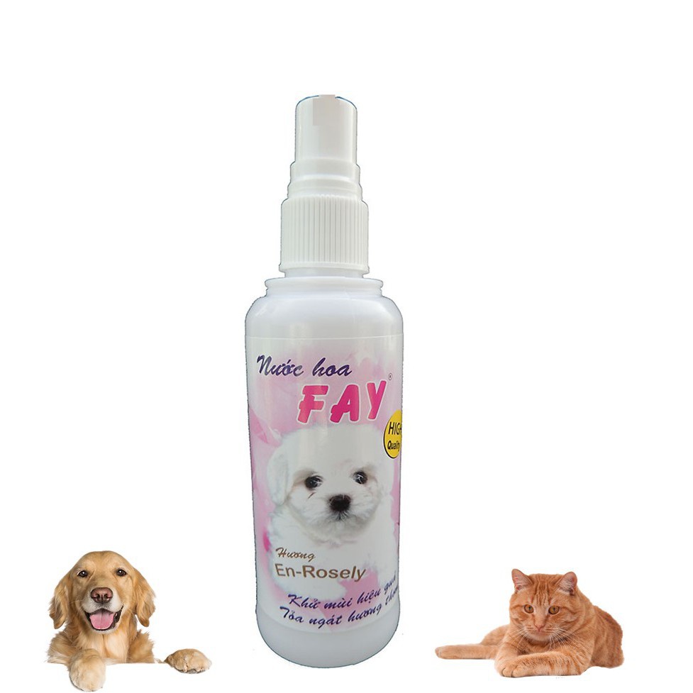 Nước hoa chó mèo 90ml (2 loại)XC-Pet Nước hoa Fay CoolCheery En-Rosely cho thú cưng