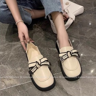 Giày ulzzang oxford nơ, tiểu thư siêu xinh phong cách vintage