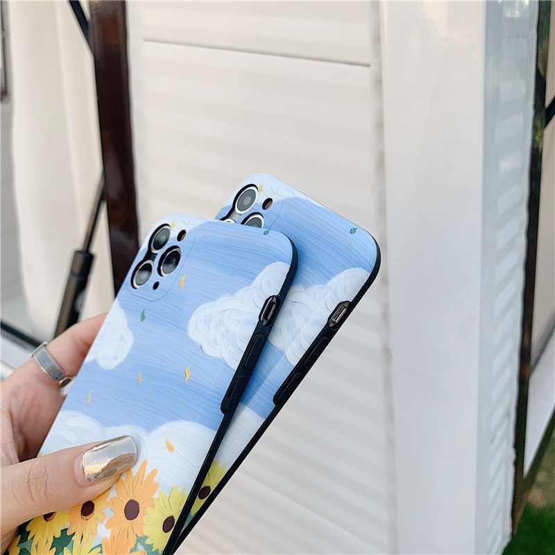 Ốp lưng iphone Đồng hoa IMD viển nổi cạnh cong 5/5s/6/6plus/6s/6splus/7/7plus/8/8plus/x/xr/xs/11/12/pro/max/plus/promax | BigBuy360 - bigbuy360.vn
