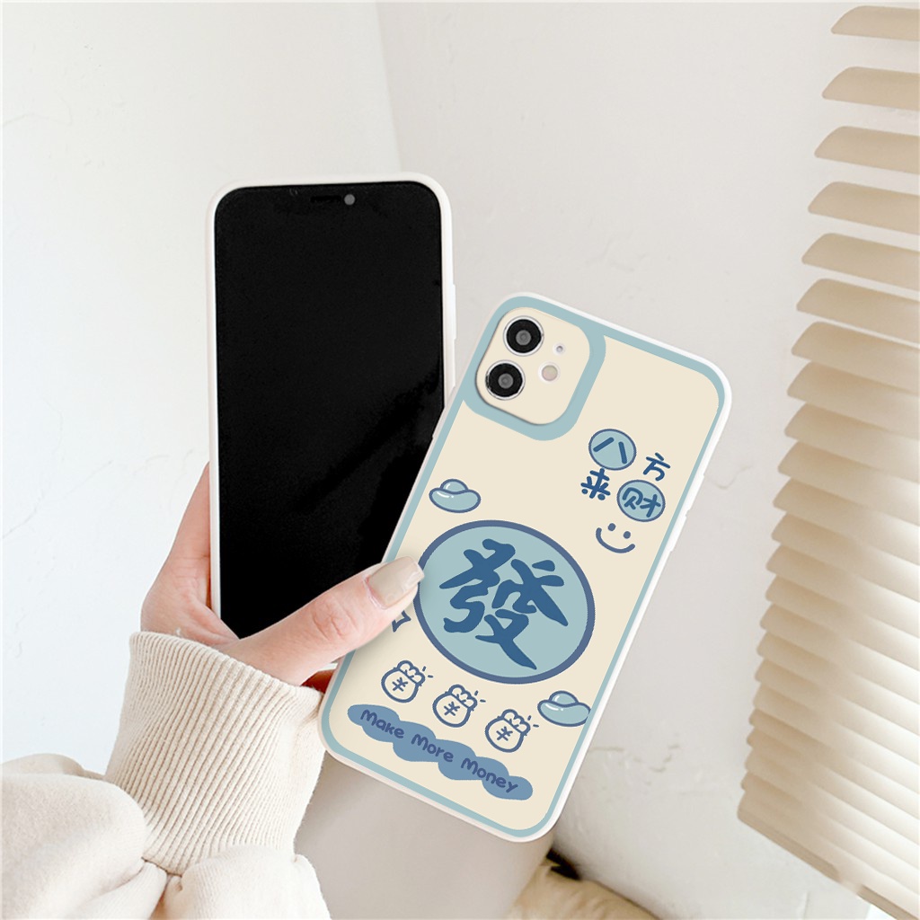 [ IPHONE ] Ốp Lưng Màu Bảo Vệ CAMERA  vuông Xanh blue ốp iphone 12 pro /x/ 8plus/11 pro/11/12 pro max/13/promax tr1153