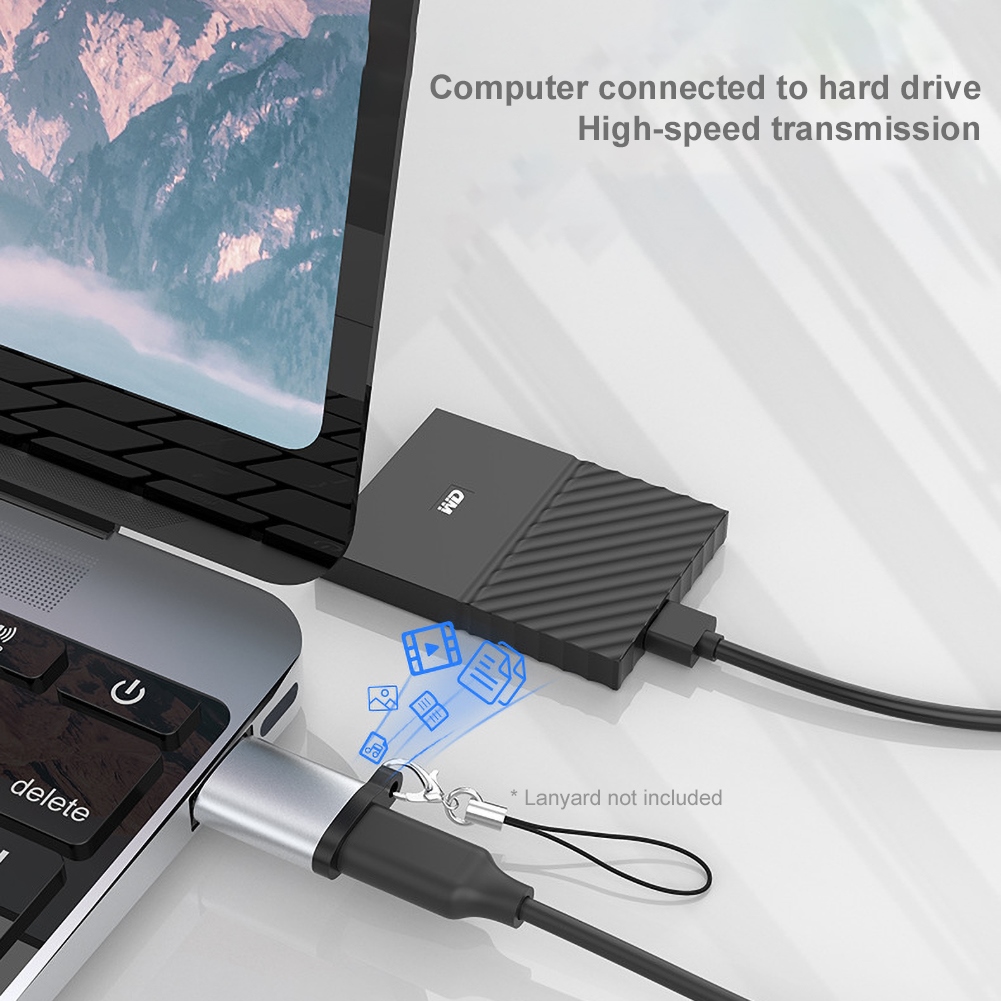 Đầu Chuyển Đổi Từ Giác Cắm Type-C Sang Cổng Usb 3.0 Tiện Dụng
