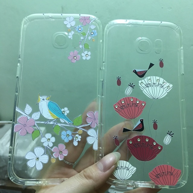 XẢ KHO  ỐP DẺO SHENGO IN HOA SAMSUNG S7 edge