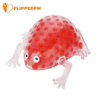[Flipped]8cm Spongy Bead Stress Ball Sticky Squeeze FrogsSquishies Stress Relief Toy Gift