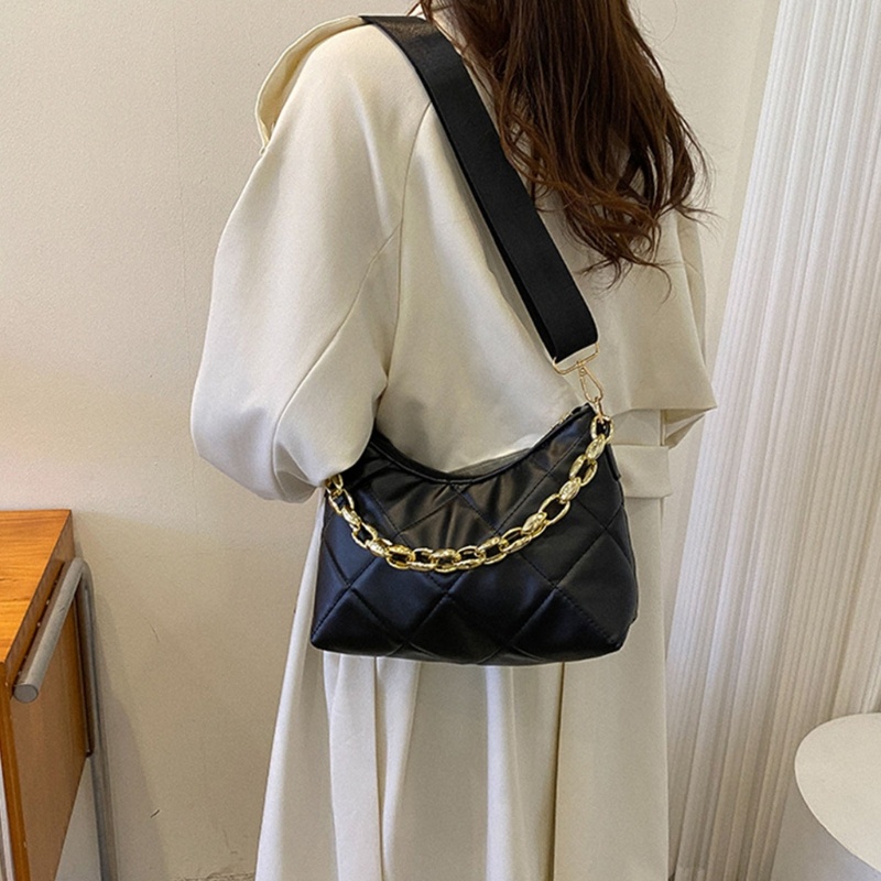 Túi Đeo Vai Cỡ Lớn Họa Tiết Kẻ Sọc Thời Trang Có Thể Tái Sử Dụng Cho Nữ