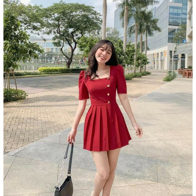 Jumsuit xếp ly /Đồ dạo phố /Đầm thiết kế