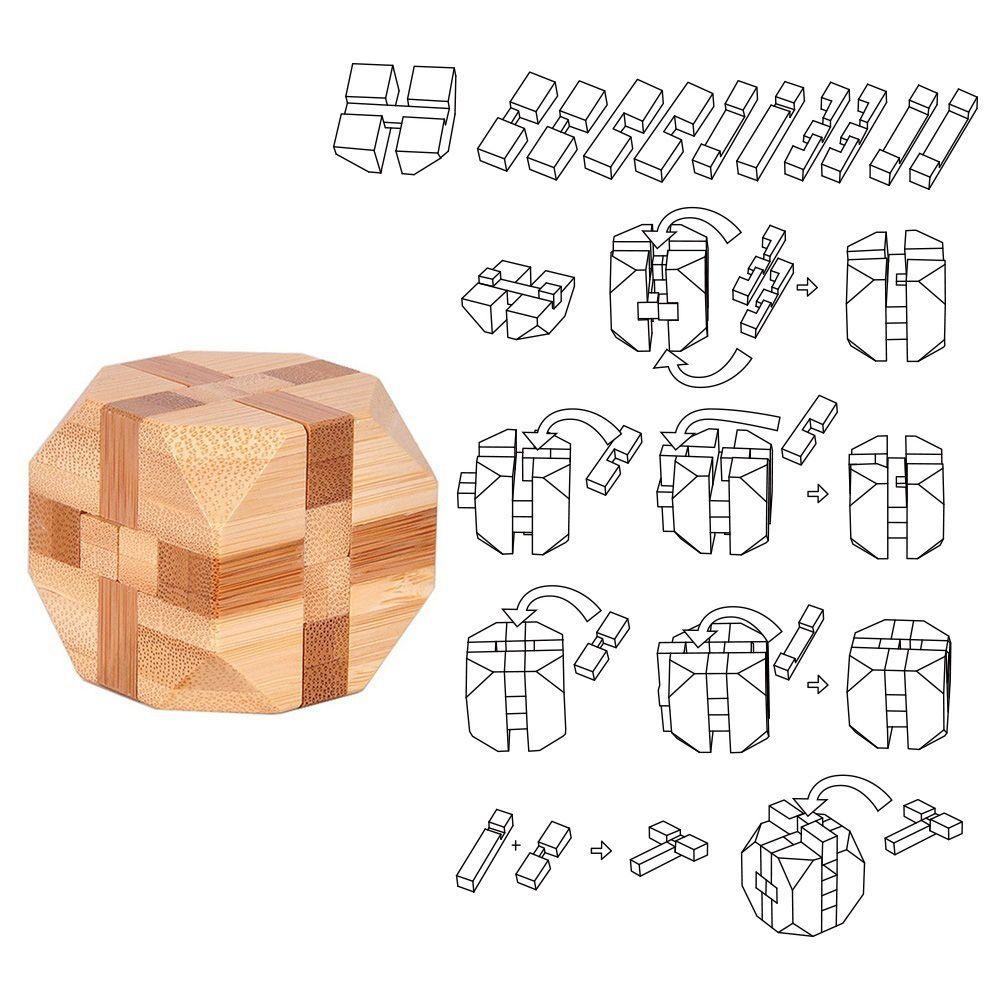 Đồ Chơi Mở Khóa Bằng Gỗ Tre CLEOES Kong Ming