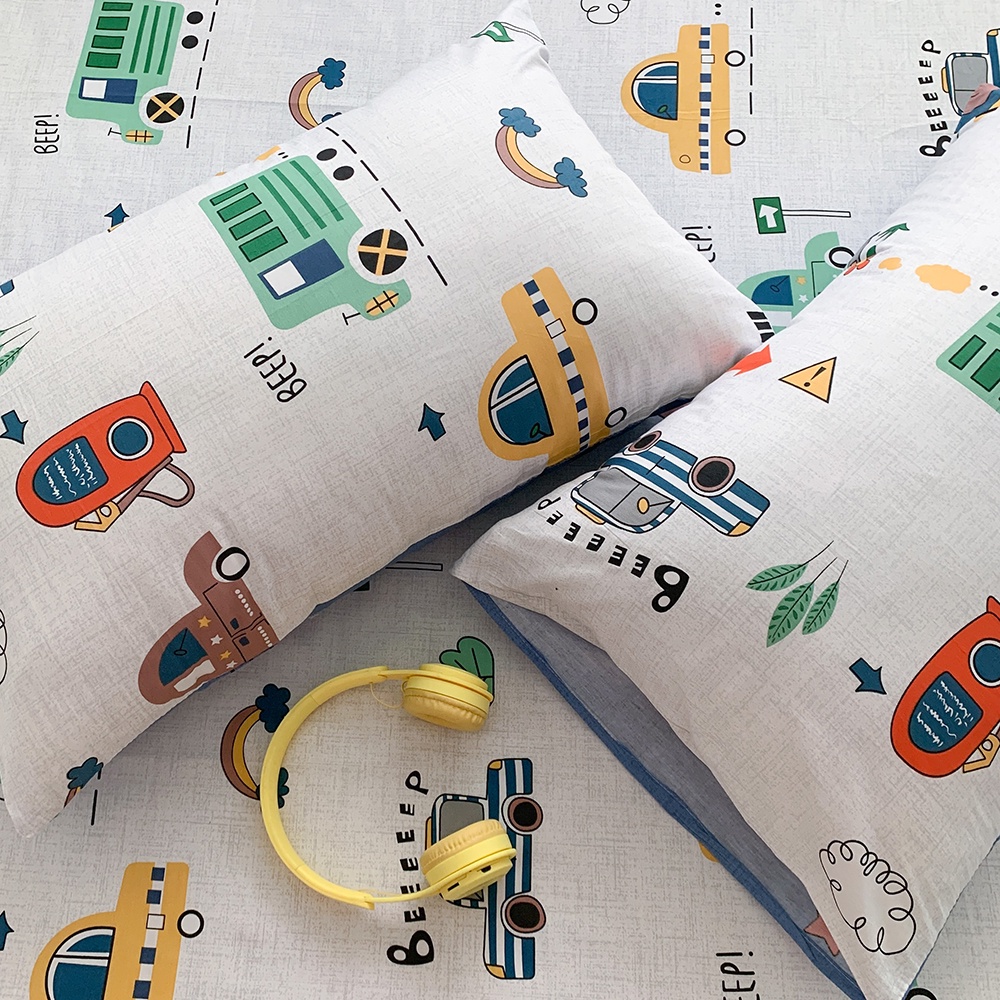 Bộ ga giường và vỏ gối 100% Cotton REE Bedding kute đủ size nệm mềm mát mùa hè CT141