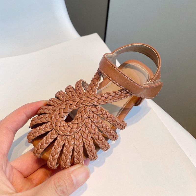 Sandal quai hậu bít mũi cho bé gái đẹp  phong cách Hàn Quốc bé 1 - 5 tuổi
