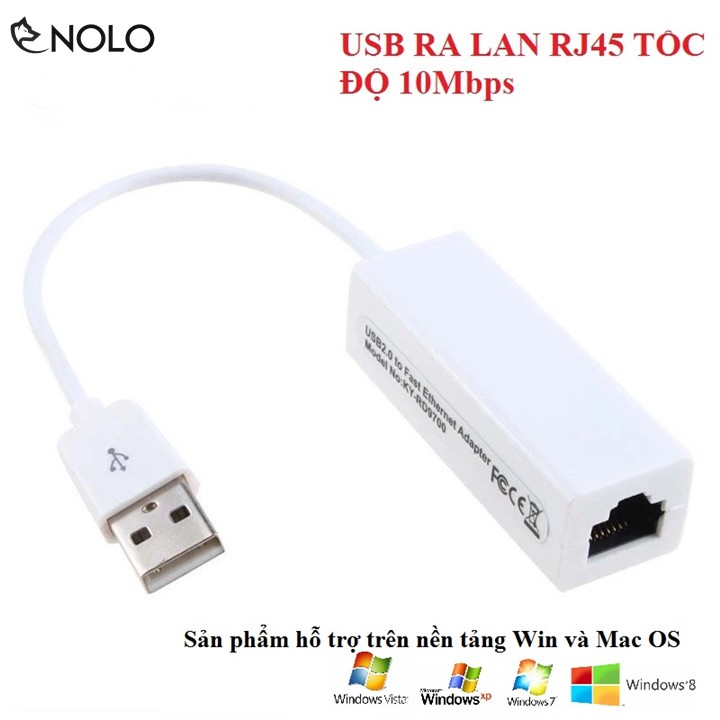 Cáp USB Ra Cổng Lan RJ45 Chiều Dài 15cm Cho Máy Tinh