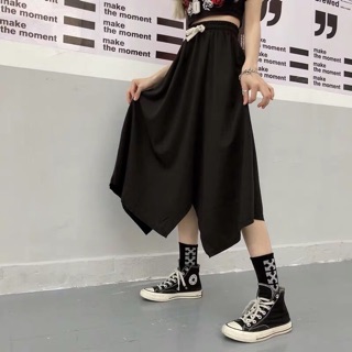 Chân váy vải xẻ ulzzang