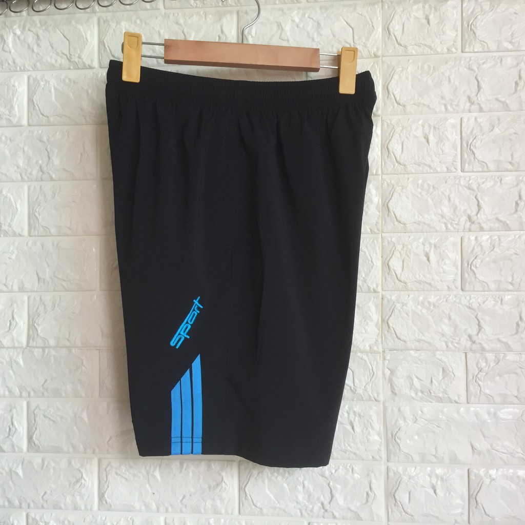 Quần đùi nam mặc nhà cotton thể thao bigsize Tomthoitrang vải si co dãn 4 chiều QD05