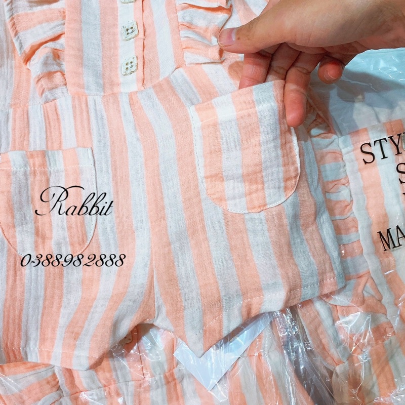 Set yếm kẻ kèm áo Jessica