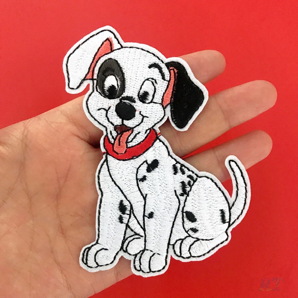 Miếng ủi thêu trang trí quần áo hình 101 chó đốm thiết kế dễ thương