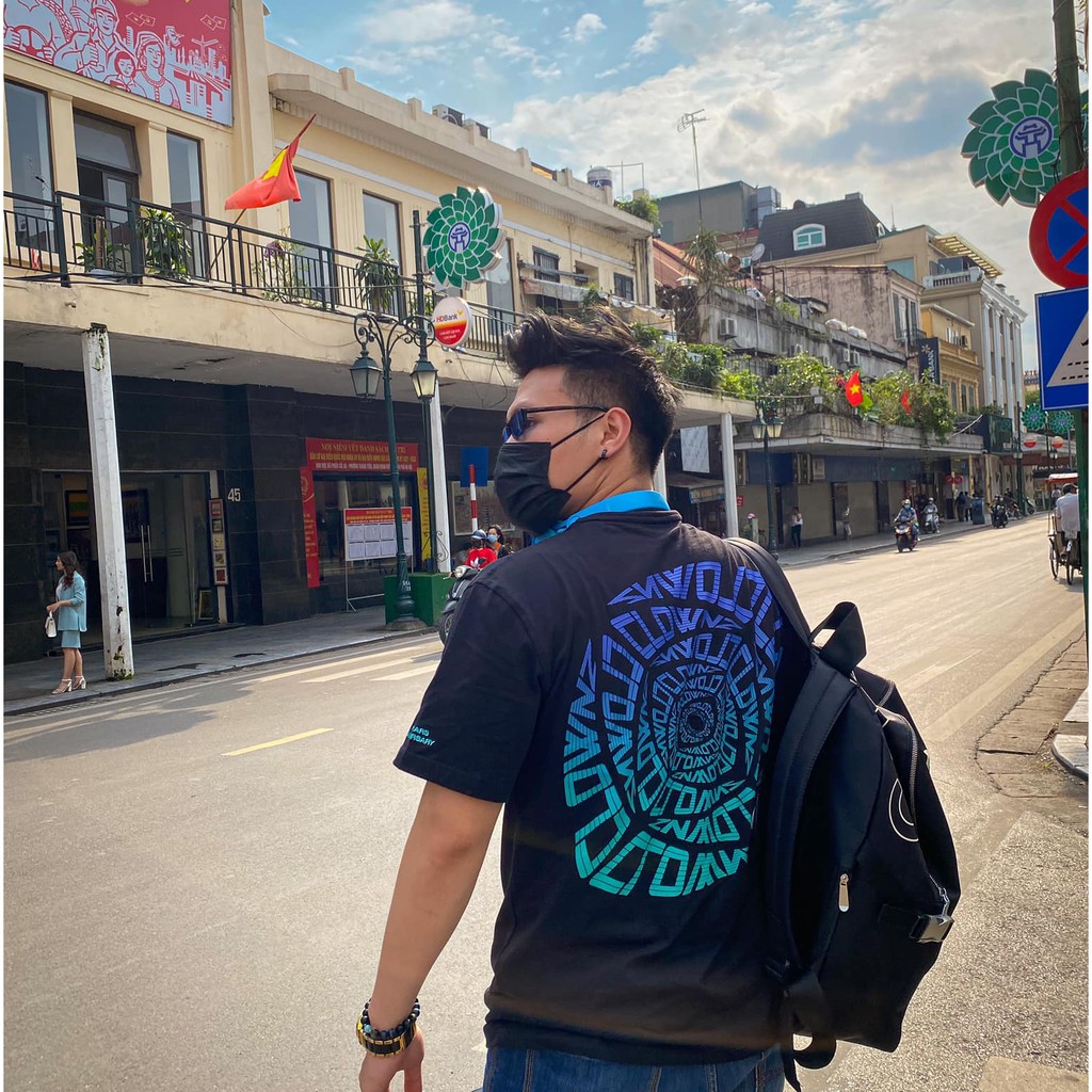 [FULLTAG CHÍNH HÃNG] Áo thun tay lỡ đen ClownZ Infinity Eye unisex, form rộng, chất cotton | BigBuy360 - bigbuy360.vn