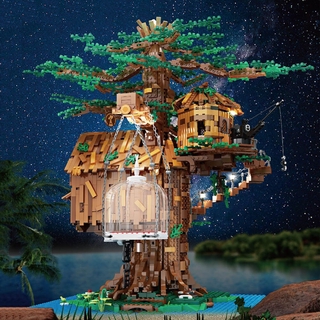đồ chơi giáo dục Lắp ráp Mô hình nhà trên cây Mould king 16033 Ideas Expert Creator Tree House 3958PCS