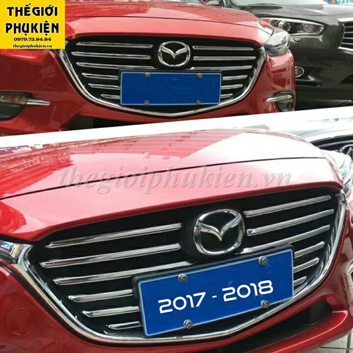 Bộ ốp trang trí mặt Ca Lăng, Calang -Mazda 3 Facelift 2017-2019( hàng chất)