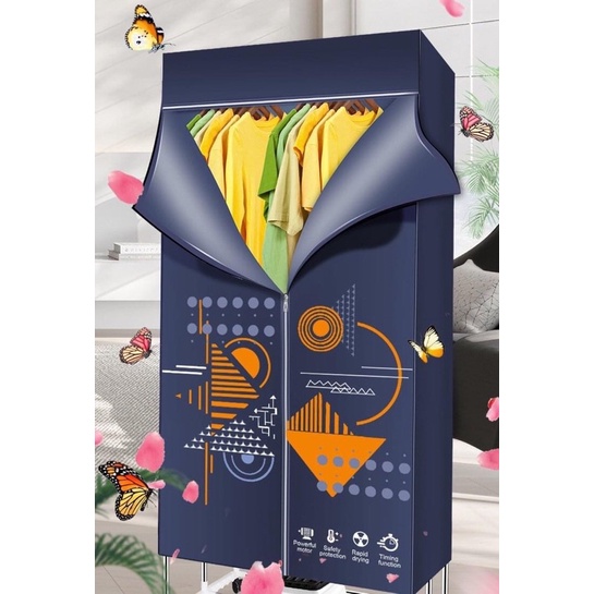 Tủ Sấy Quần Áo Thông Minh Gấp Gọn Wings 1500W Có Remote