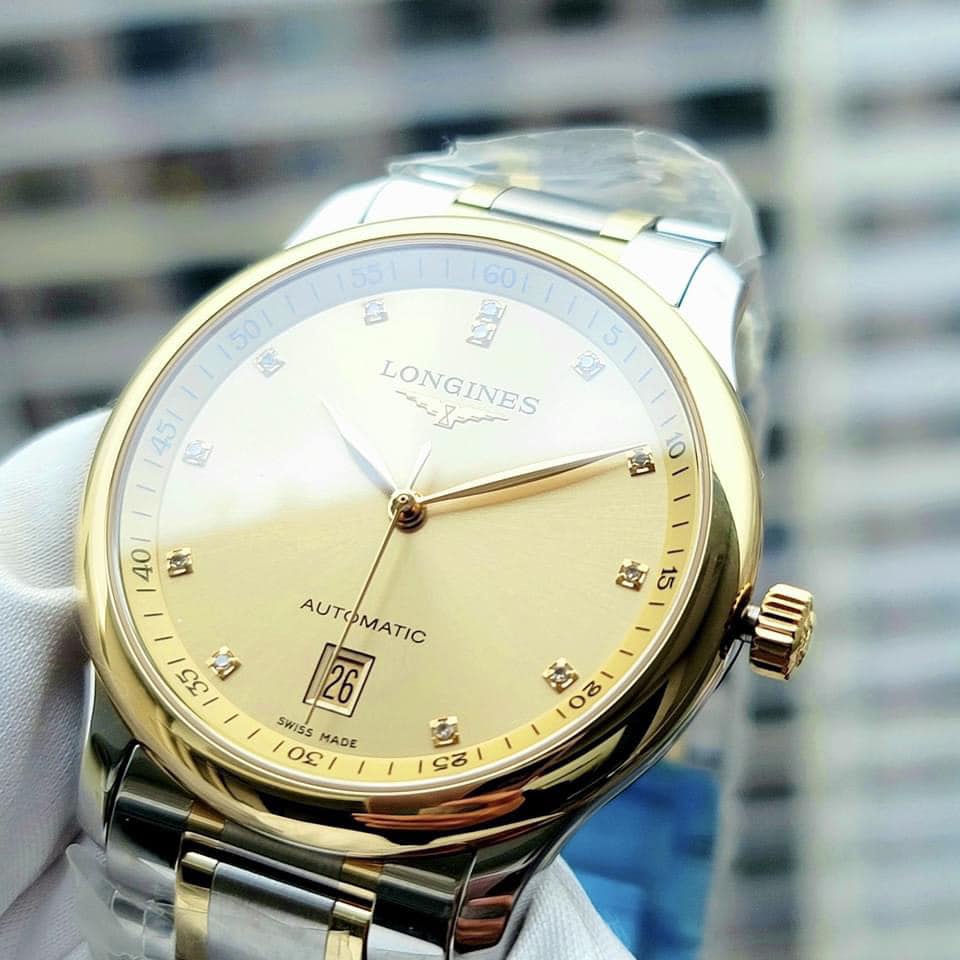 Đồng hồ nam chính hãng Longines Master Collection L2.628.5.37.7 - Máy cơ tự động - Kính Sapphire - Niềng vàng 18K