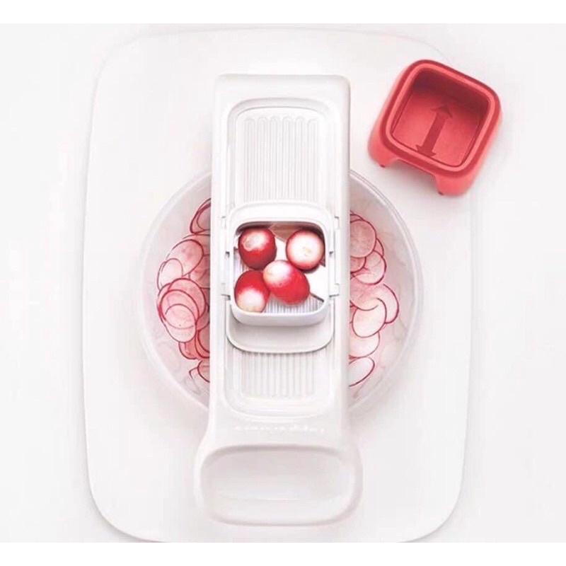 Dụng Cụ Bào Lát Mỏng Tỏi - Hành Tím Phi - Củ Quả Mini Bằng Tay Chính Hãng Tupperware