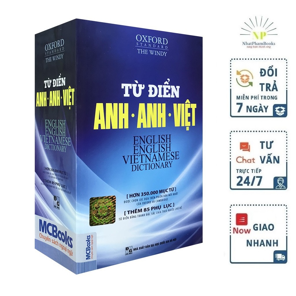 Sách - Từ điển Anh - Anh - Việt  Tặng Kèm Bookmark
