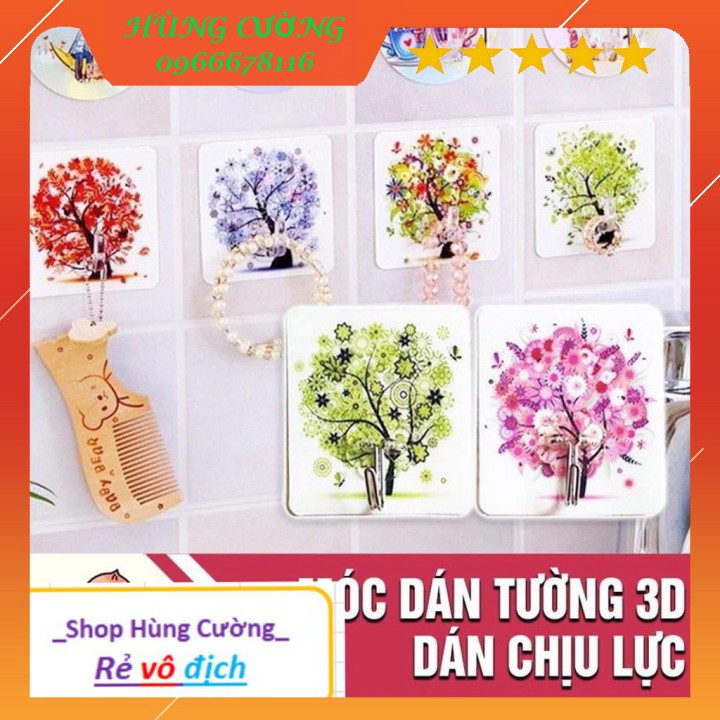 Combo 10 móc dính cường lực siêu chắc họa tiết 3D