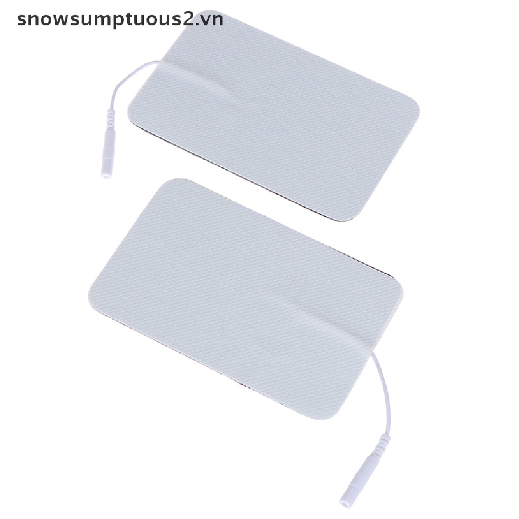 [Hàng mới về] Set 2 miếng đệm điện cực tự dính có thể tái sử dụng cho máy mát xa cơ thể 7*11cm