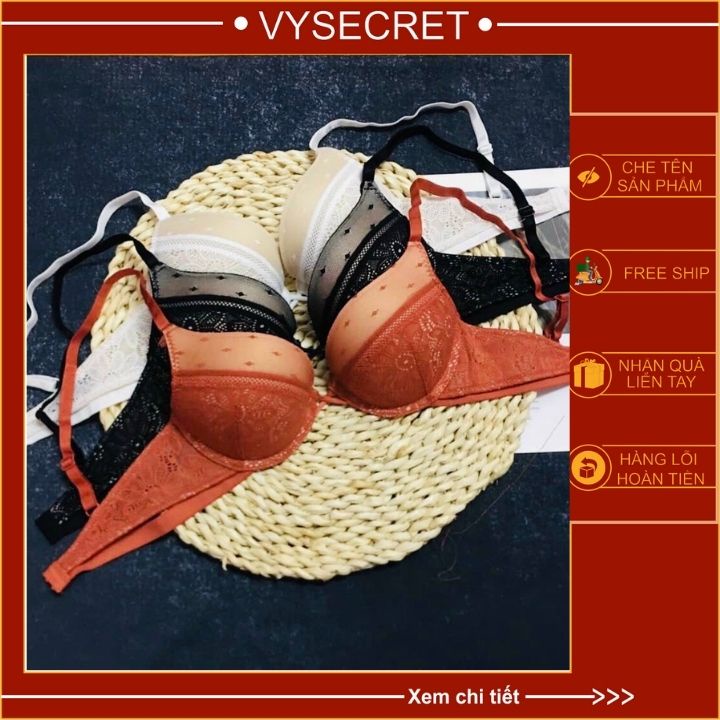 BỘ ĐỒ LÓT VICKY REN 💥SIÊU PHẨM  💥 💥 FEESHIP 💥 mút kép đẩy ngực.phom ngực tròn siêu tạo khe. | BigBuy360 - bigbuy360.vn