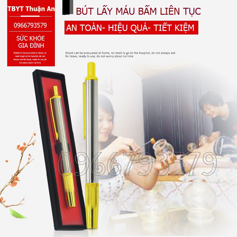 Bút lấy máu bấm liên tục