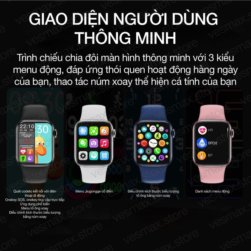 Đồng Hồ Thông Minh HW12 Nghe Gọi, Thay Hình Nền, Cảm Ứng Siêu Mượt, Màn Hình 4k