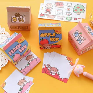 Giấy note hình hộp sữa dễ thương