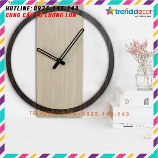 Đồng hồ gỗ nghệ thuật phong cách Hàn Quốc Trenddecor