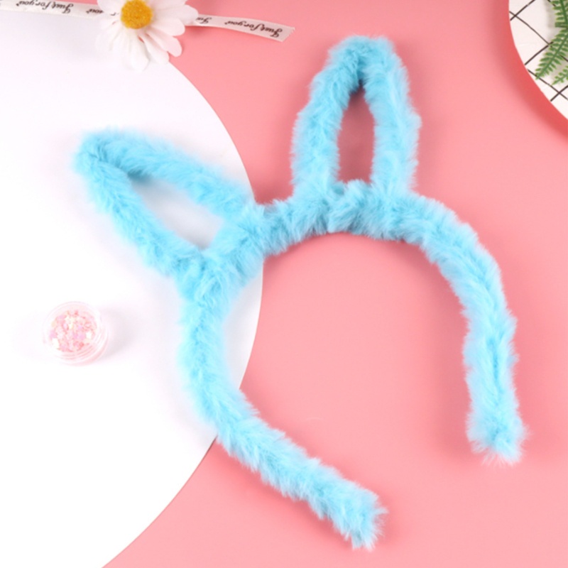 Băng Đô Tai Thỏ Phối Lông Dễ Thương Dùng Hóa Trang Dịp Giáng Sinh