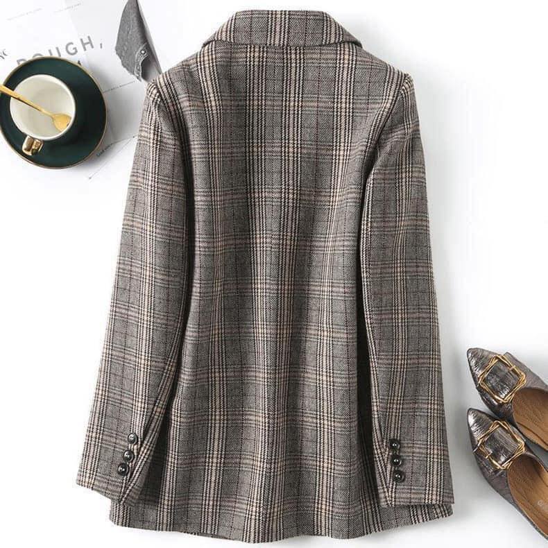 2407BL -Blazer kẻ caro