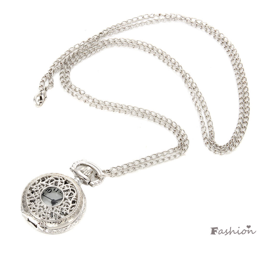 Đồng Hồ Quả Quýt Chạm Khắc Hình Hoa Phong Cách Vintage